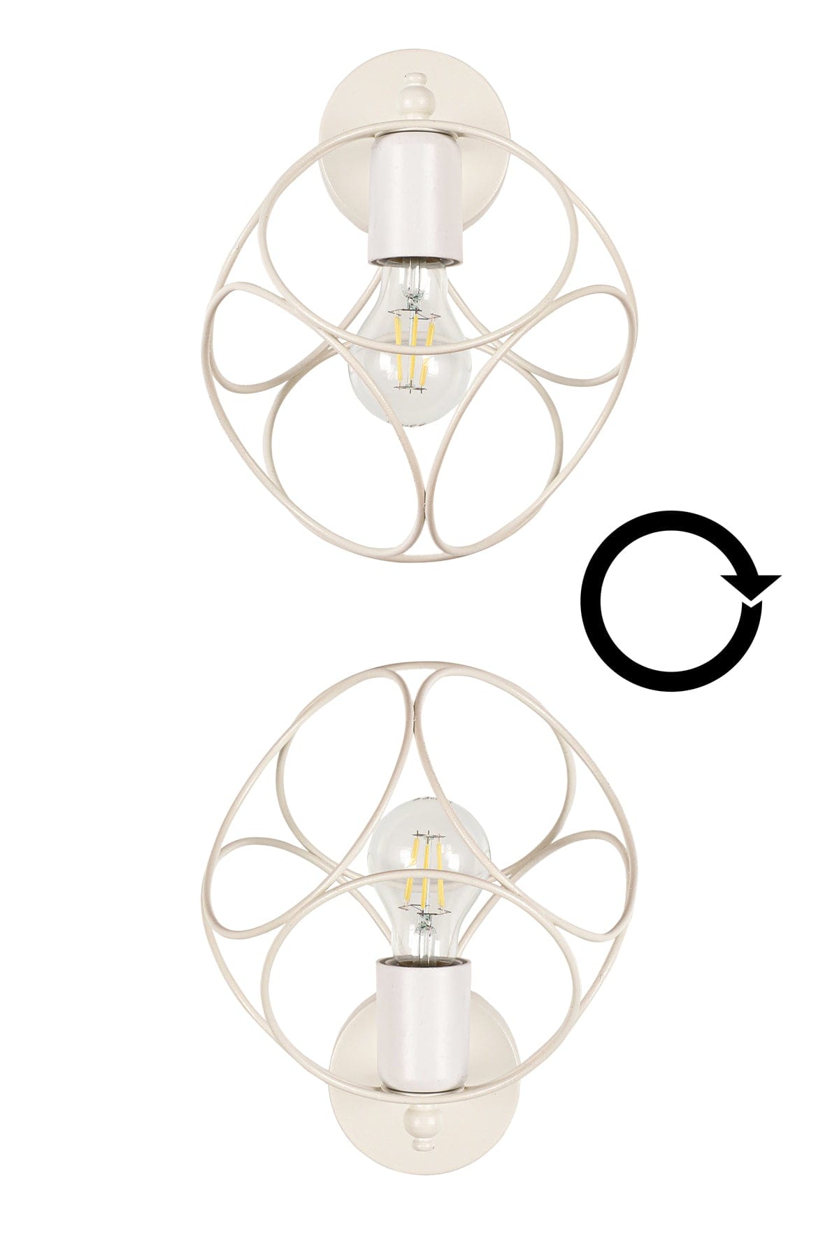 Oyo Lampada da parete Selanik Bianco