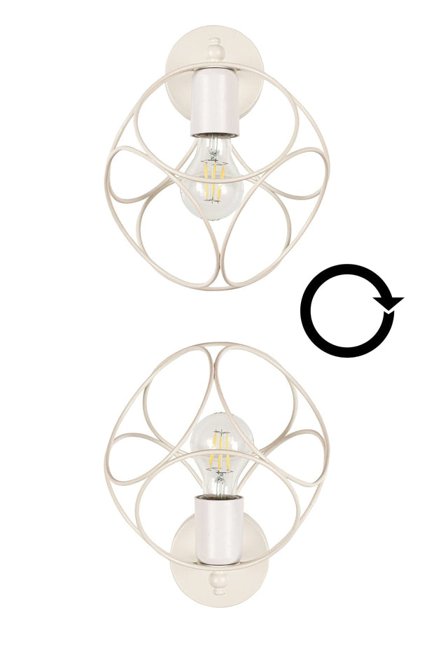 Oyo Lampada da parete Selanik Bianco