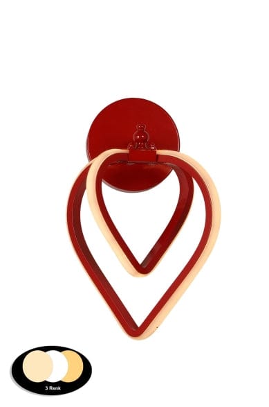 Oyo Lampada da parete Sevinc Rosso