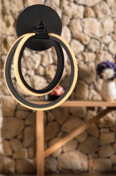 Oyo Lampada da parete Sezen Nero