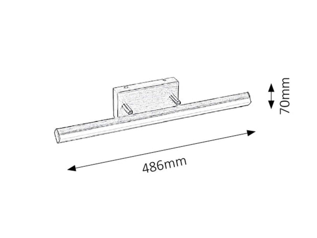RabaLux Lampada da parete Silas 5720 Ottone
