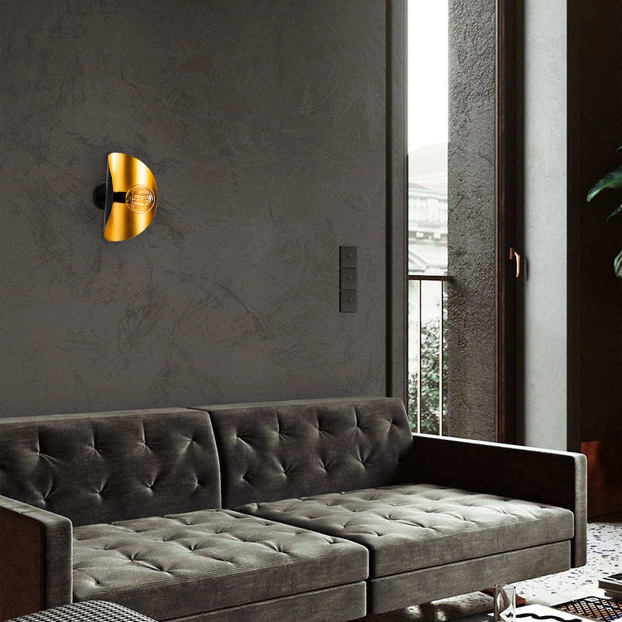 Asir Lampada da parete Sivani MR-839 Nero