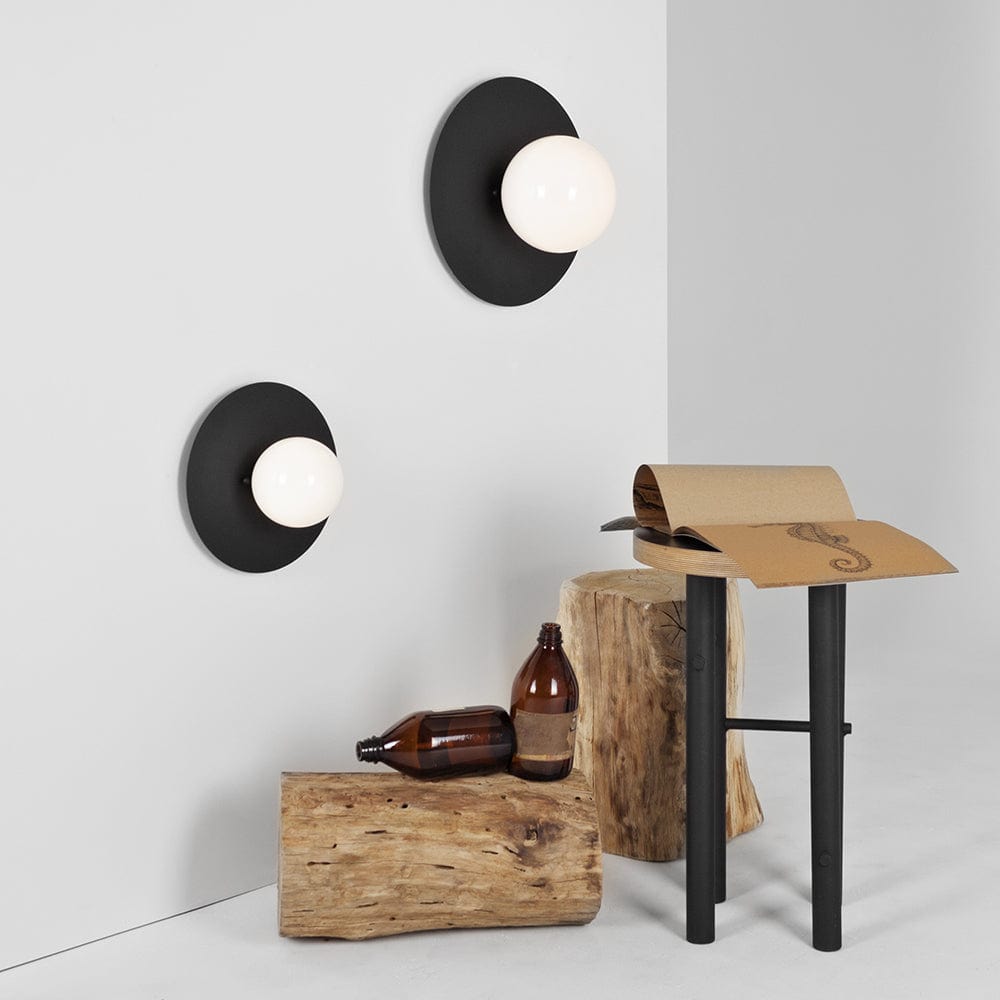 Customform Lampada da parete Skiva Ball S Nero