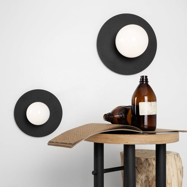 Customform Lampada da parete Skiva Ball S Nero