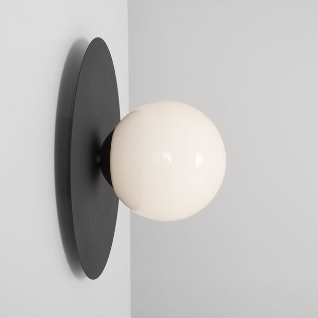 Customform Lampada da parete Skiva Ball S Nero
