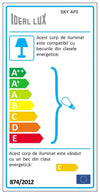 IdealLux Lampada da parete Sky AP2 Argento