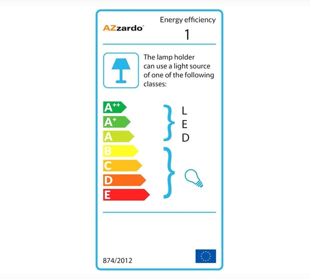 Azzarddo Lampada da parete Snake AZ1018 Nero