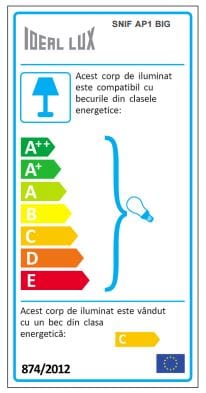IdealLux Lampada da parete Snif AP1 Big