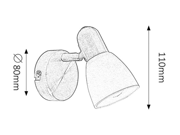 RabaLux Lampada da parete Soma 6306 Ottone