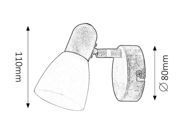 RabaLux Lampada da parete Soma 6591 Marrone