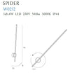 Maxlight Lampada da parete Spider W0212 Bianco