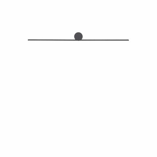 Nowodvorski Lampada da parete Spin LED S Nero