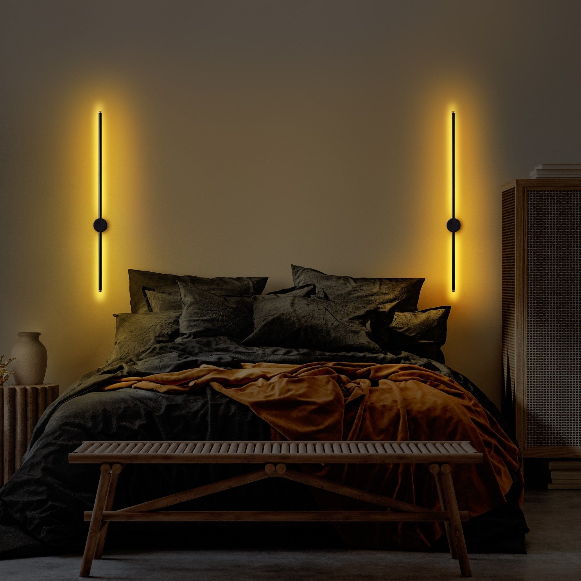 Asir Lampada da parete Sword 13484 Nero