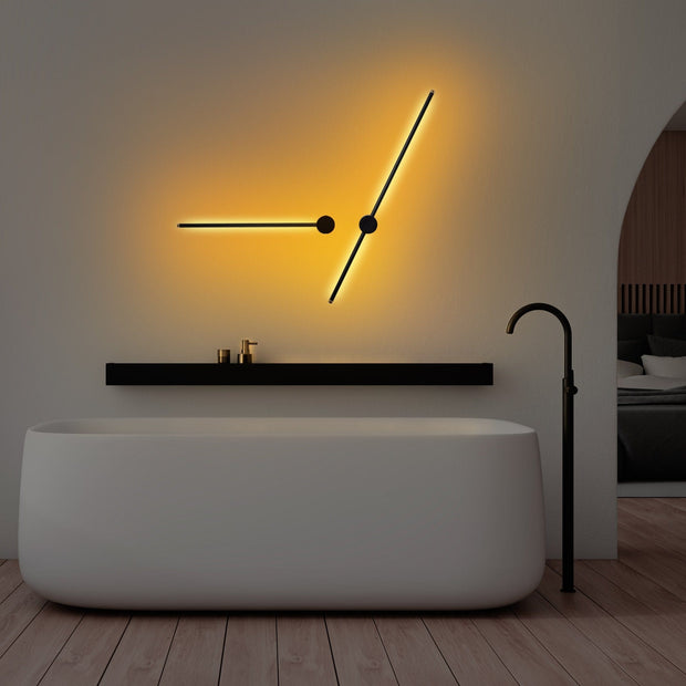 Asir Lampada da parete Sword 13488 Nero