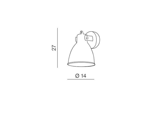 Azzarddo Lampada da parete Tessio AZ1281 Bianco