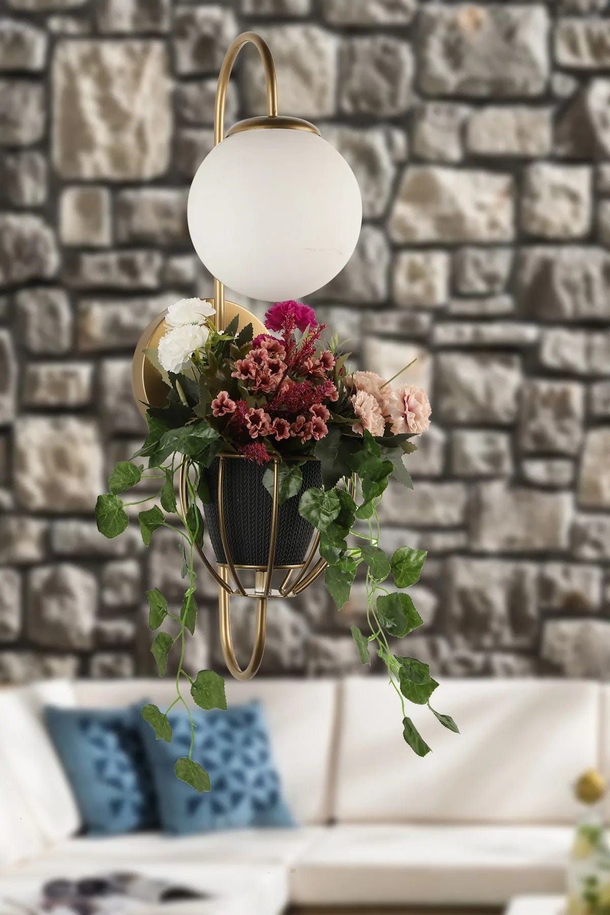 Oyo Lampada da parete Tiran Bianco