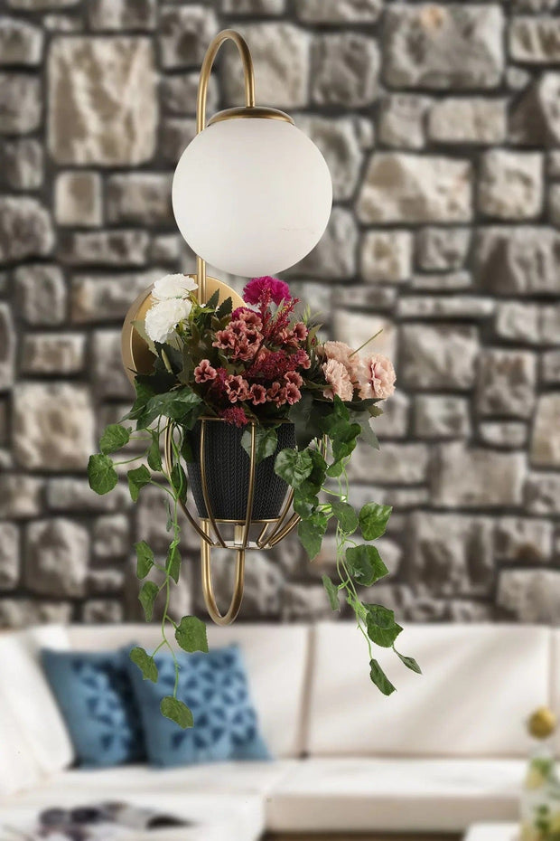 Oyo Lampada da parete Tiran Bianco