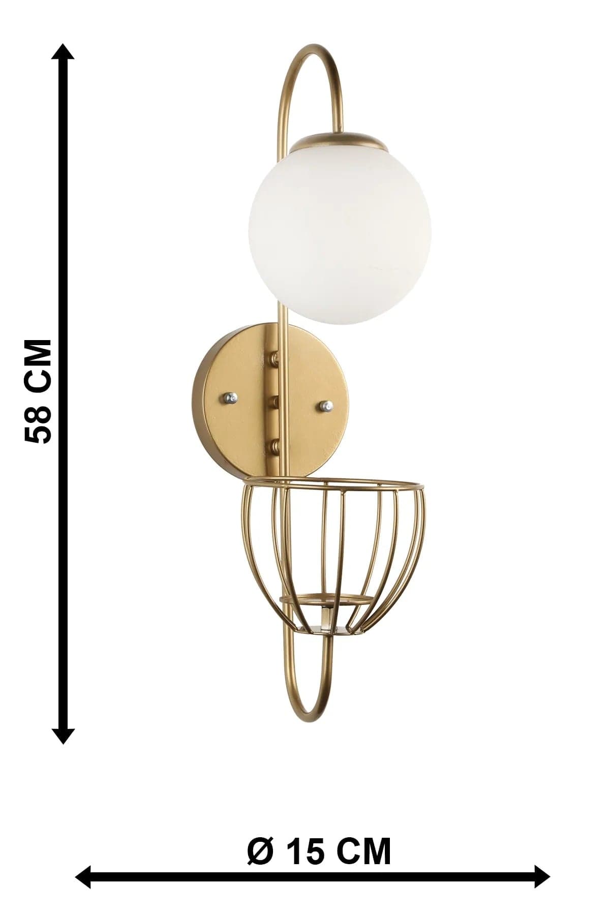 Oyo Lampada da parete Tiran Bianco