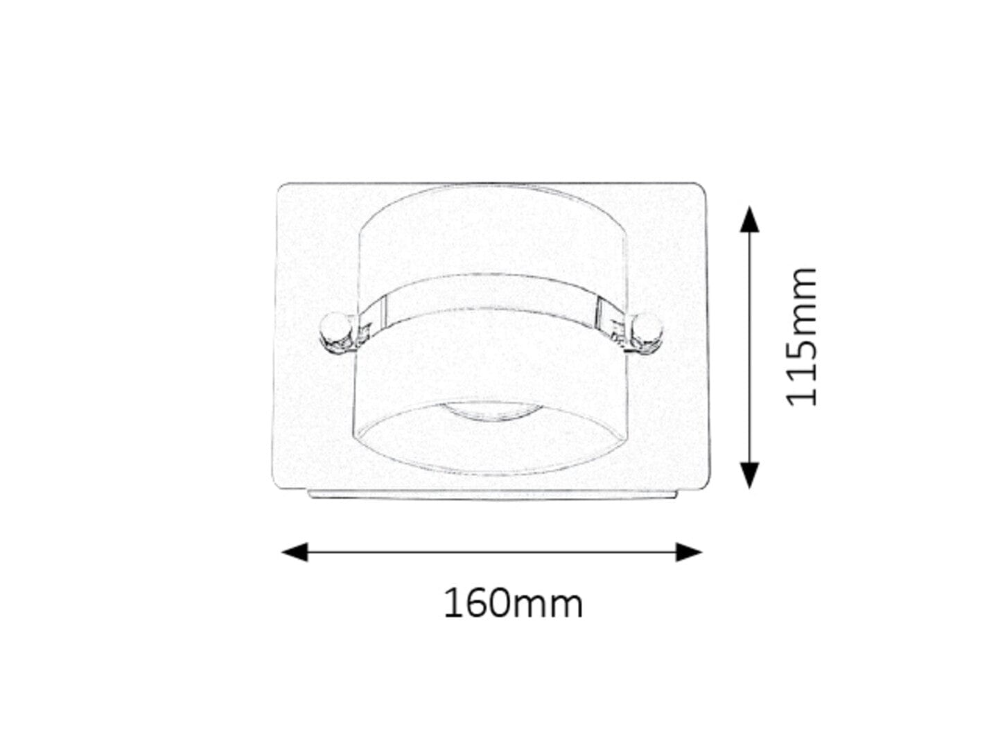 RabaLux Lampada da parete Tony Small 5489 Cromo