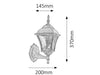 RabaLux Lampada da parete Toscana Up 8392 Ottone