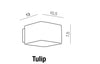 Azzarddo Lampada da parete Tulip AZ0137 Bianco
