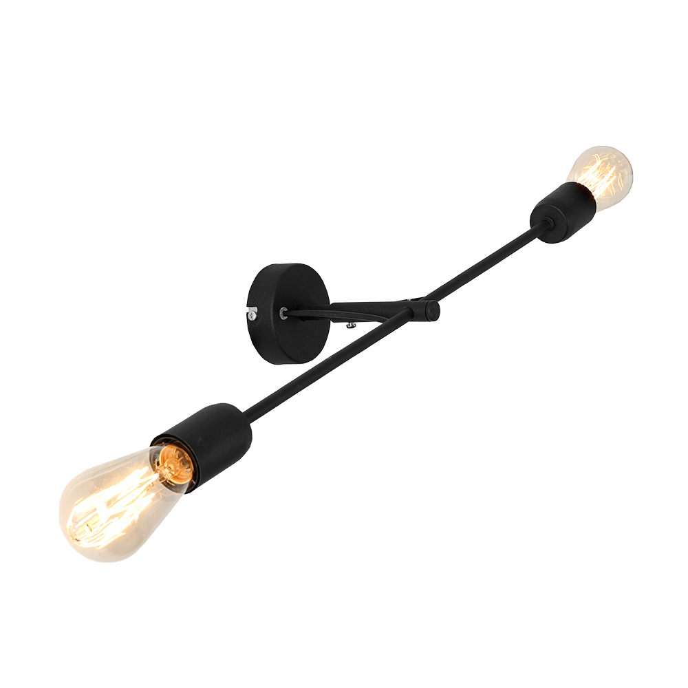 Customform Lampada da parete Twigo Wall 2L Nero