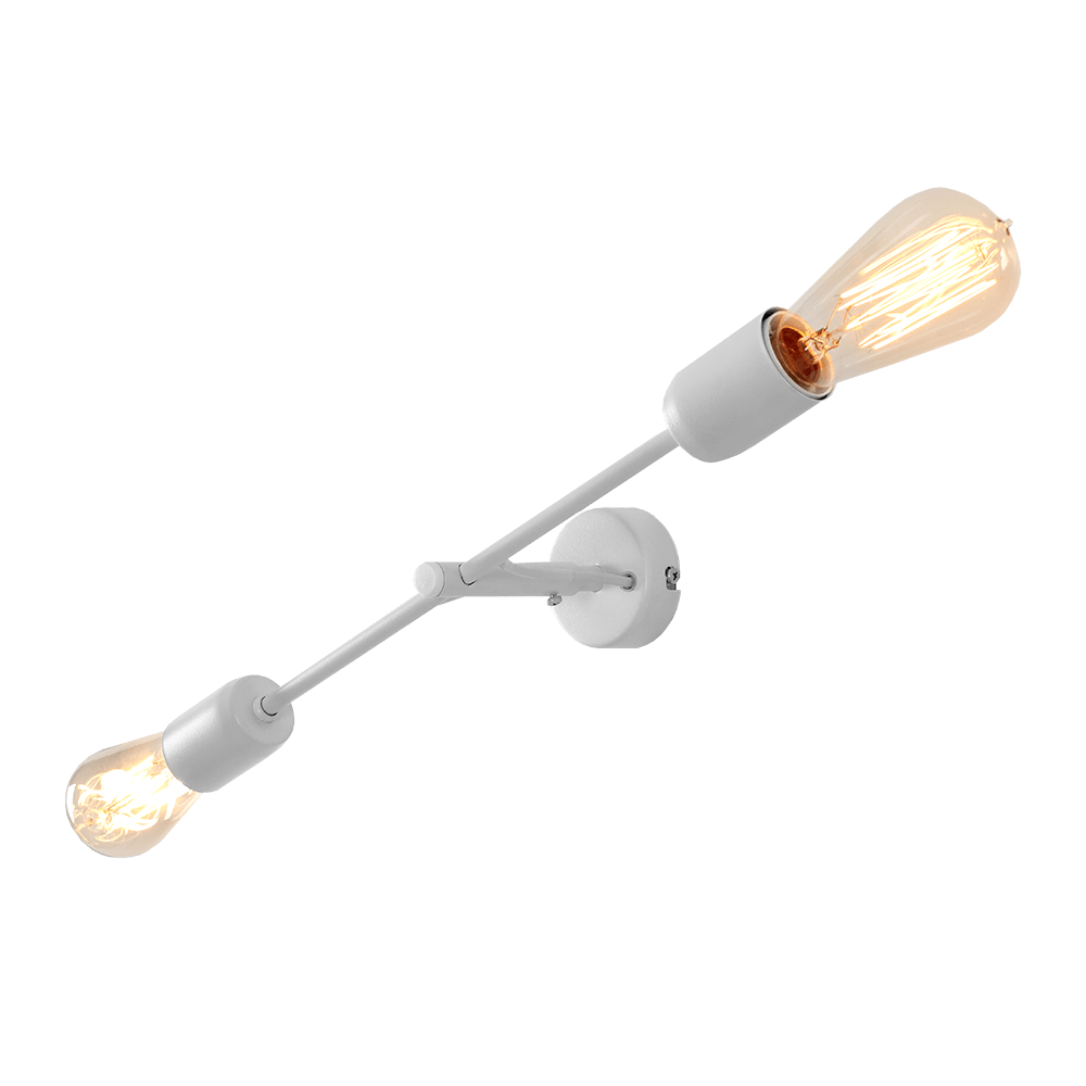 Customform Lampada da parete Twigo Wall 2S Bianco