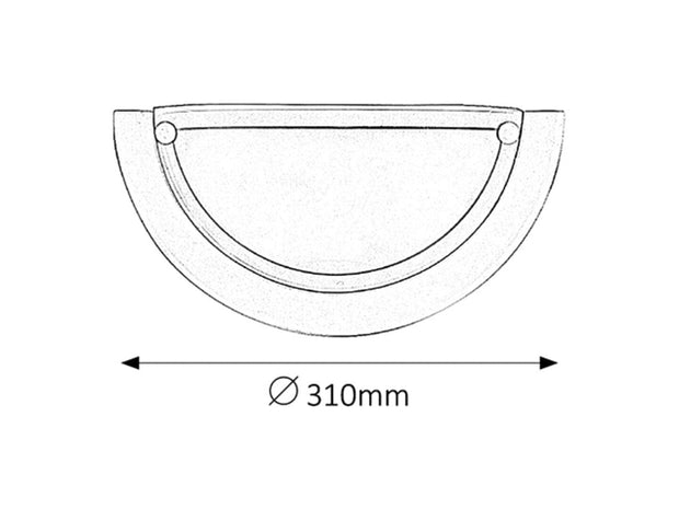 RabaLux Lampada da parete Ufo 5161 Bianco