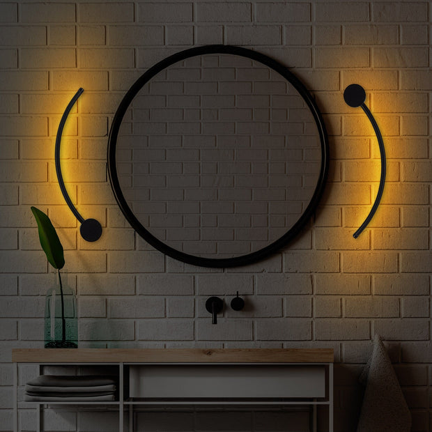 Asir Lampada da parete Uyan 13597 Nero