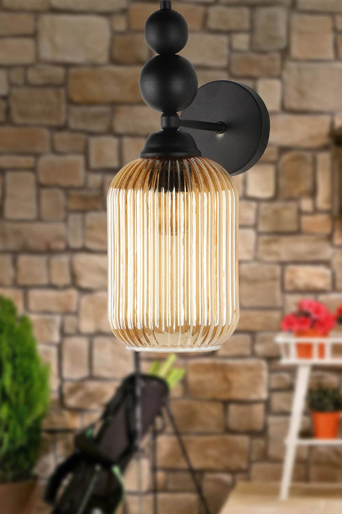 Oyo Lampada da parete Vamos Nero