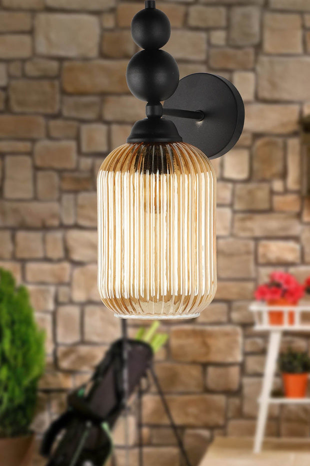 Oyo Lampada da parete Vamos Nero