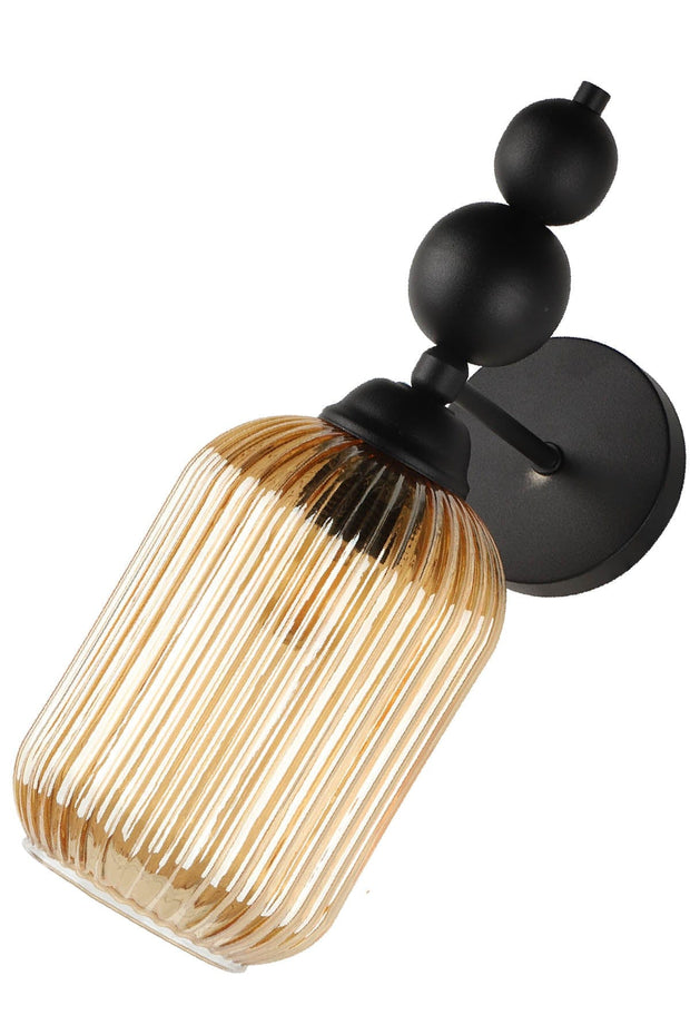 Oyo Lampada da parete Vamos Nero