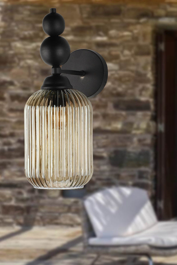 Oyo Lampada da parete Vamos Nero