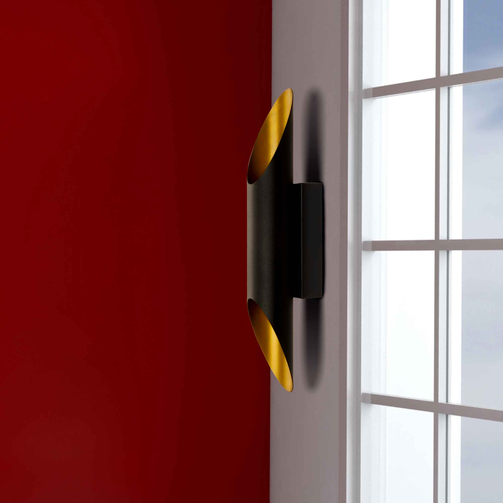 Oyo Lampada da parete Vava Nero