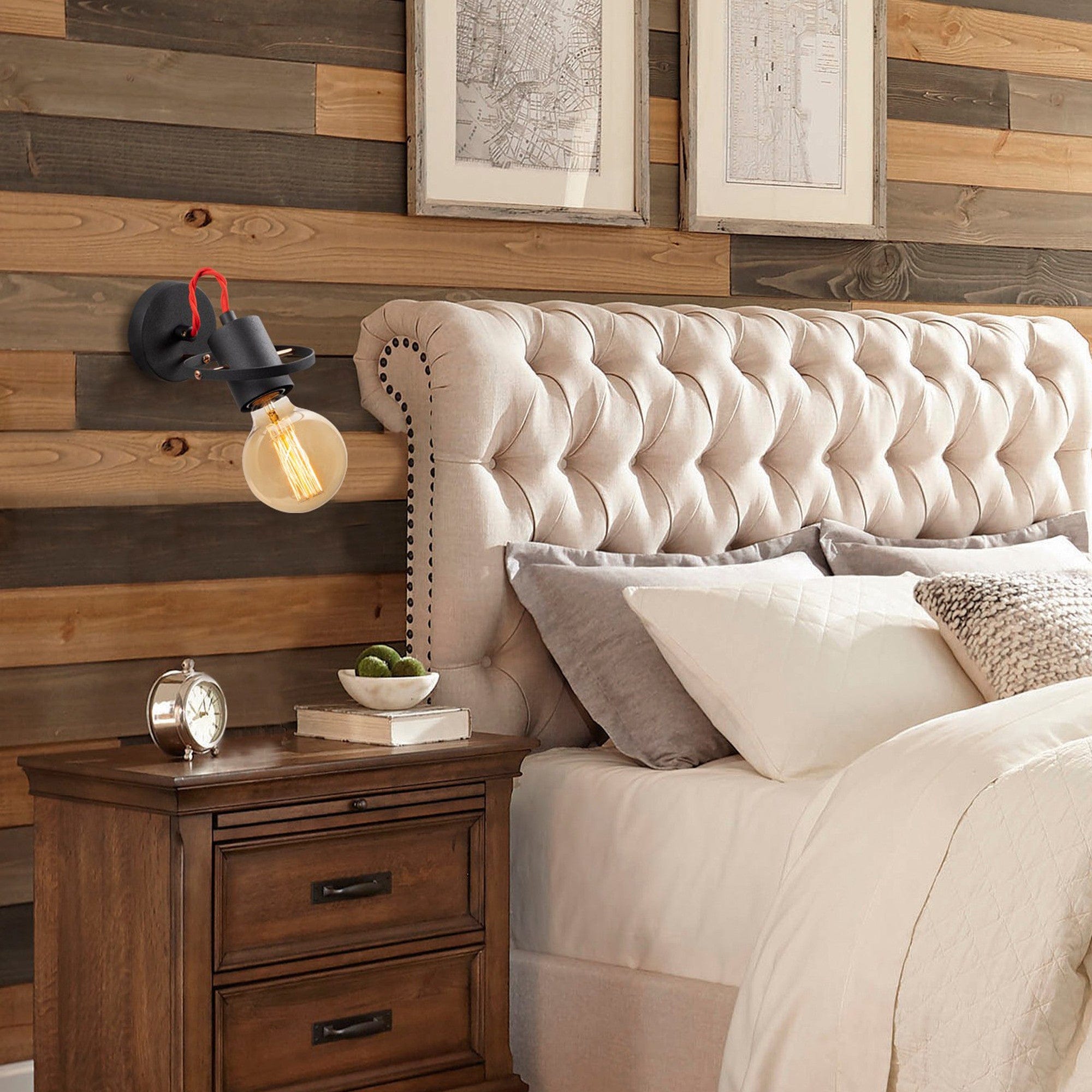 Asir Lampada da parete Vaveyla 440-A Nero