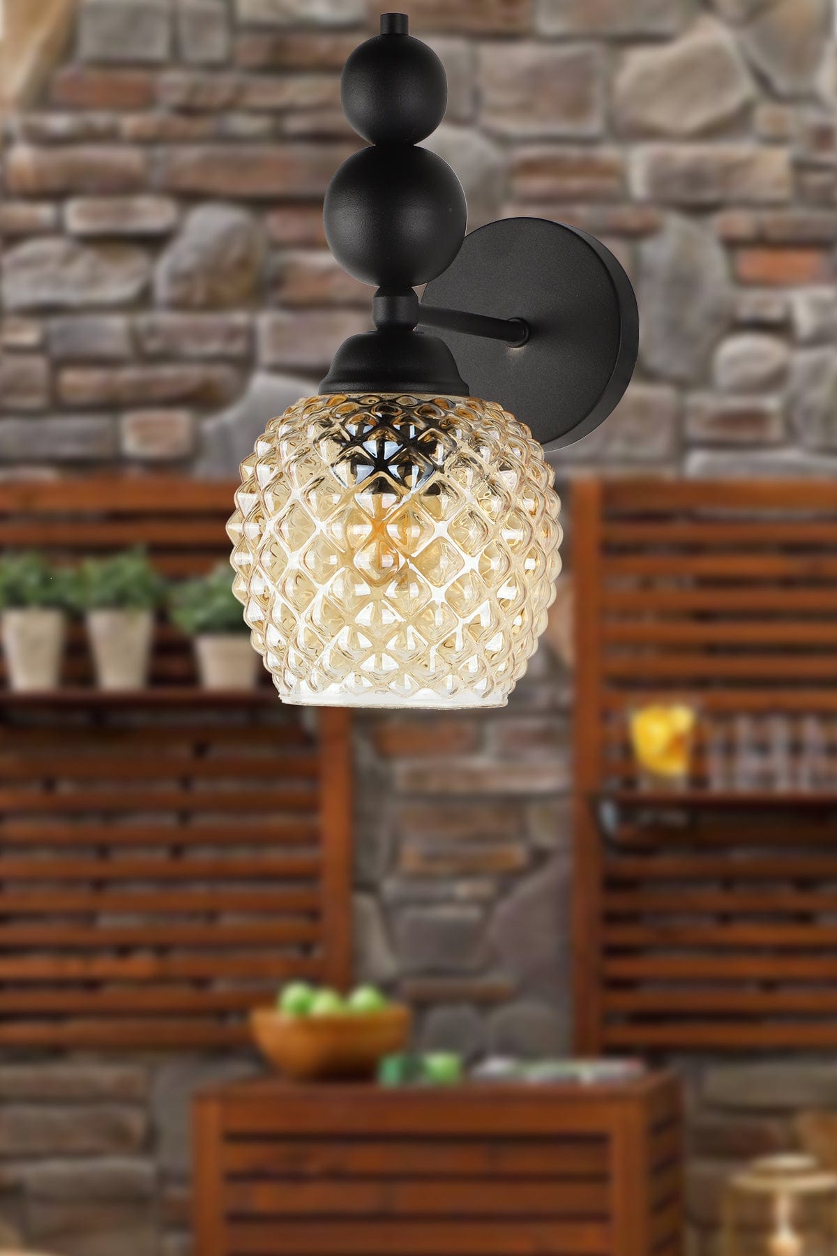 Oyo Lampada da parete Velas Nero