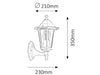 RabaLux Lampada da parete Velence Up 8203 Bianco