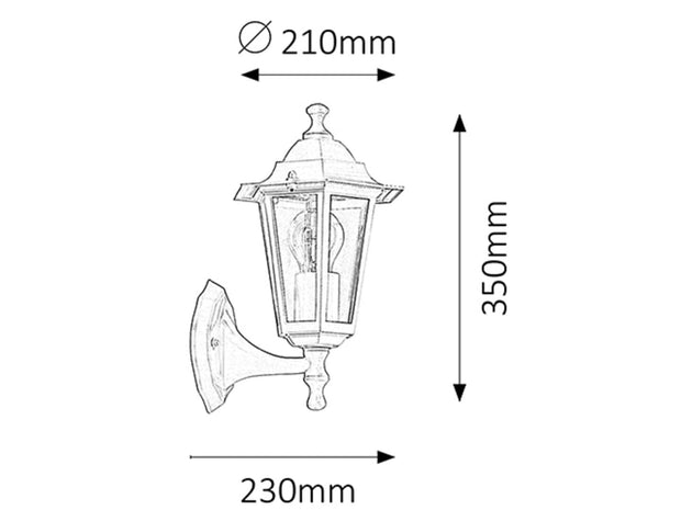 RabaLux Lampada da parete Velence Up 8203 Bianco