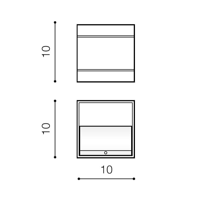 Azzarddo Lampada da parete Venus AZ0893 Alluminio