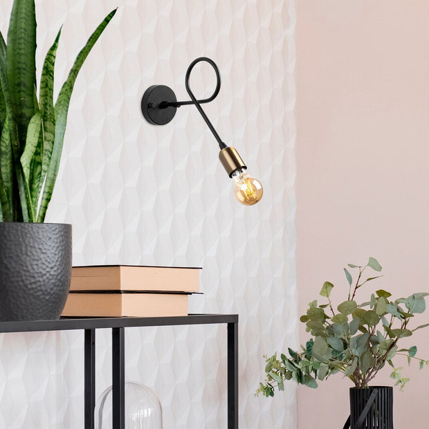 Asir Lampada da parete Viraj 10865 Nero