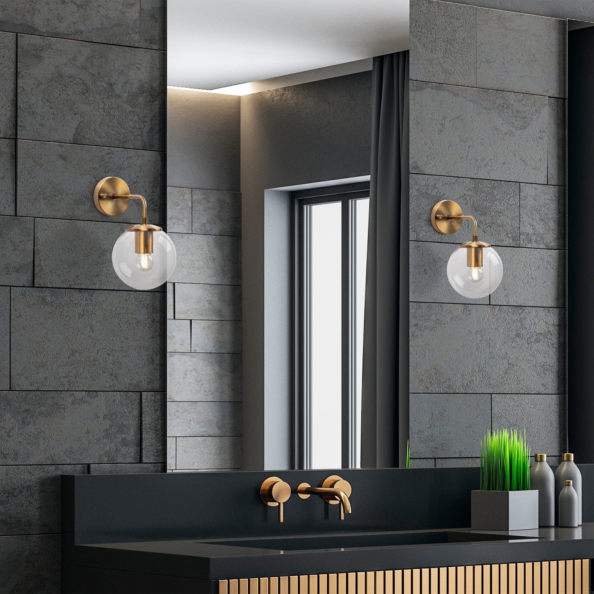 Asir Lampada da parete Viran 10890 Ottone