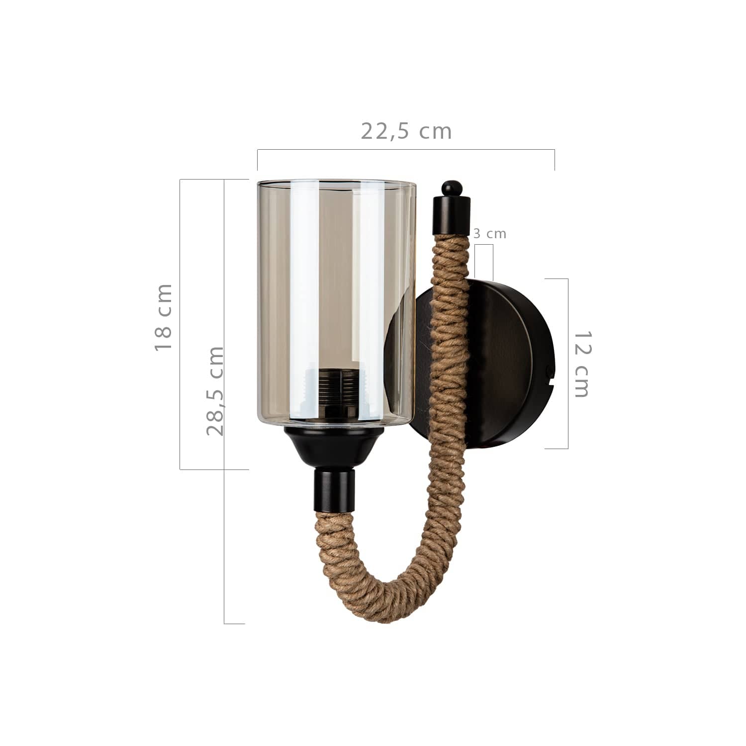 Oyo Lampada da parete Wall Giallo