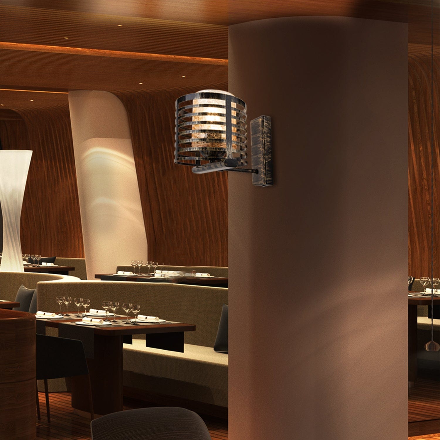 Oyo Lampada da parete Wall Nero