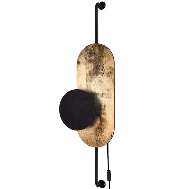 Nowodvorski Lampada da parete Wheel Lux I Nero