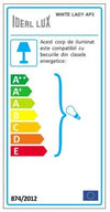 IdealLux Lampada da parete White Lady AP2