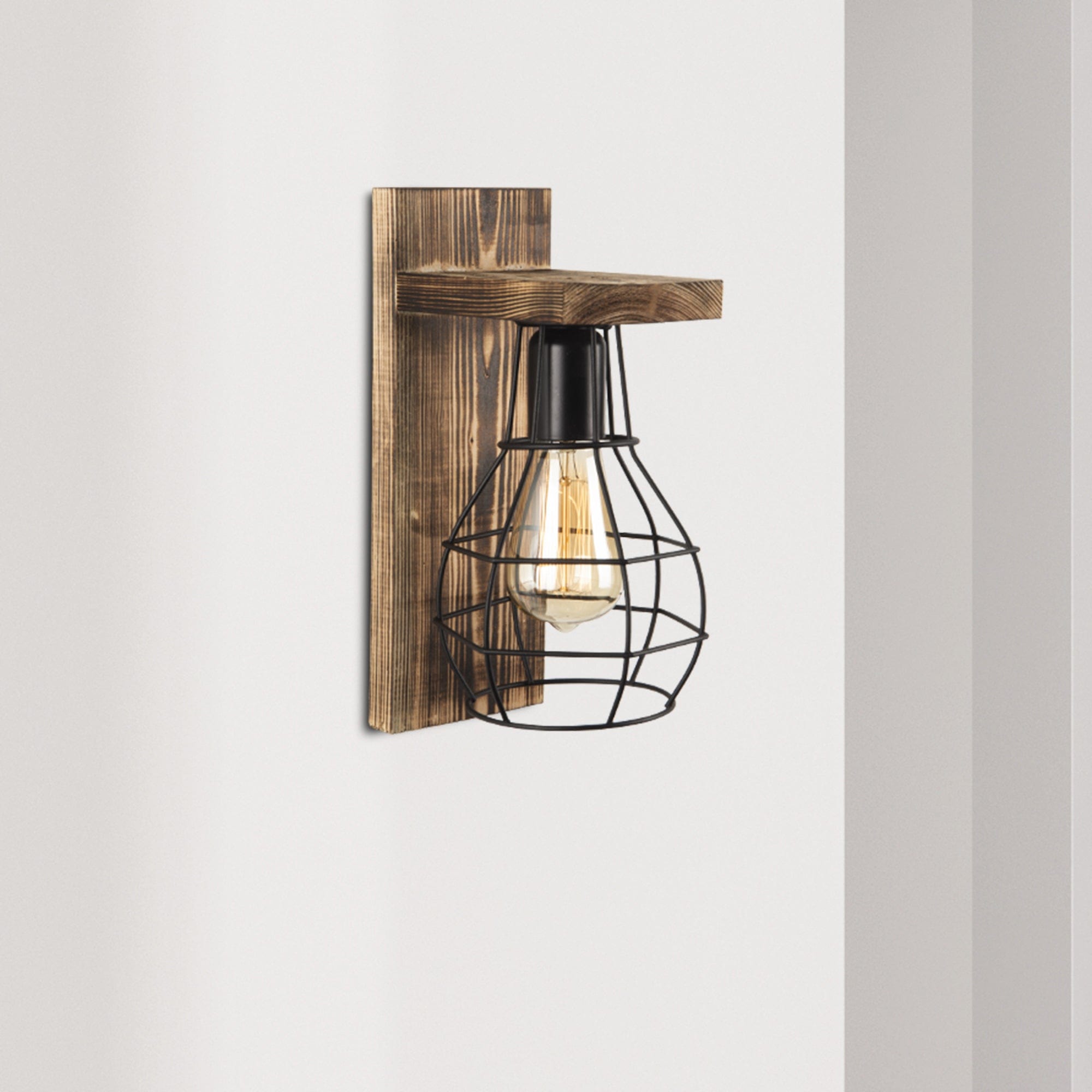 Oyo Lampada da parete Woody Naturale