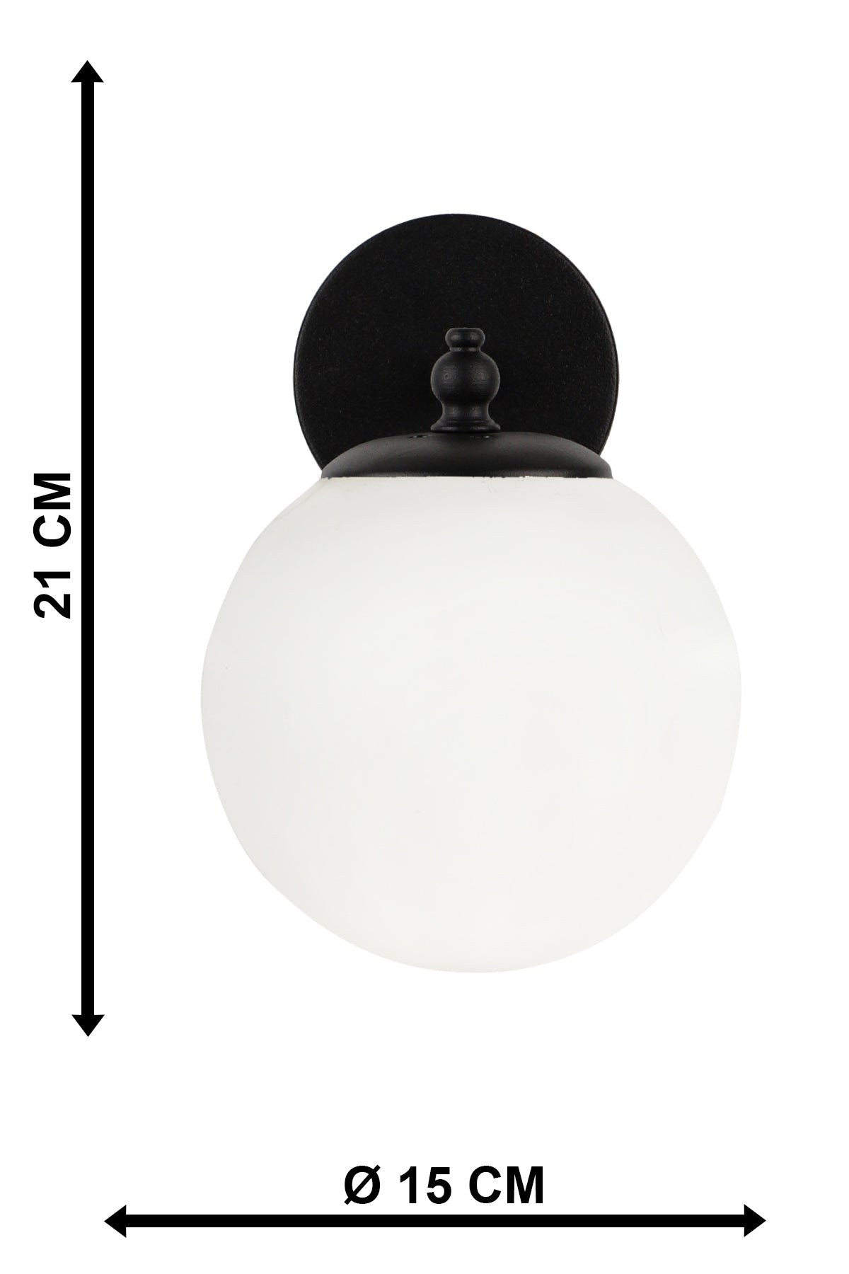 Oyo Lampada da parete Yagmur Nero