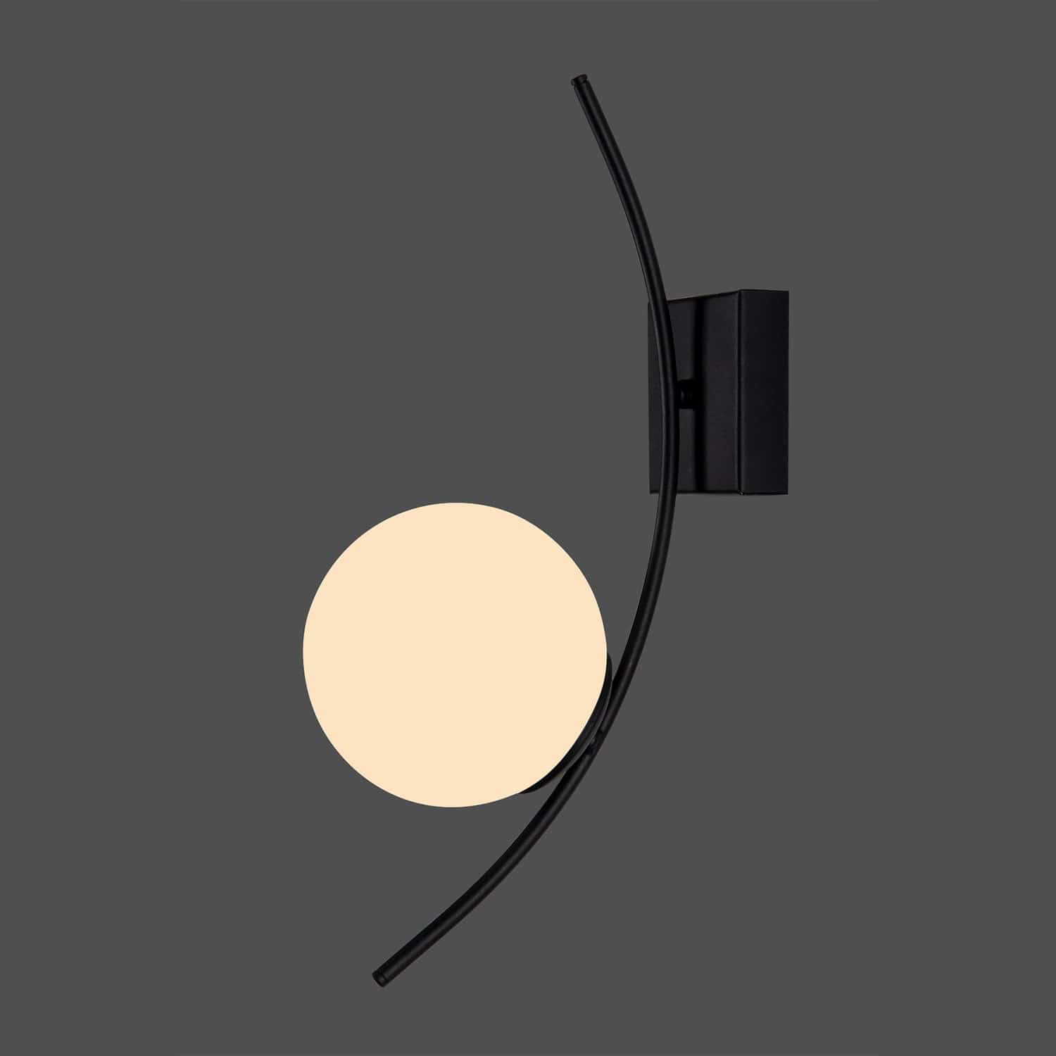 Oyo Lampada da parete Yay Bianco e Nero