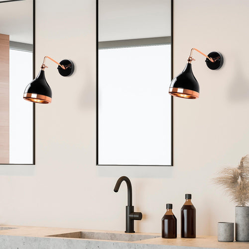 Asir Lampada da parete Yildo 7031 Nero