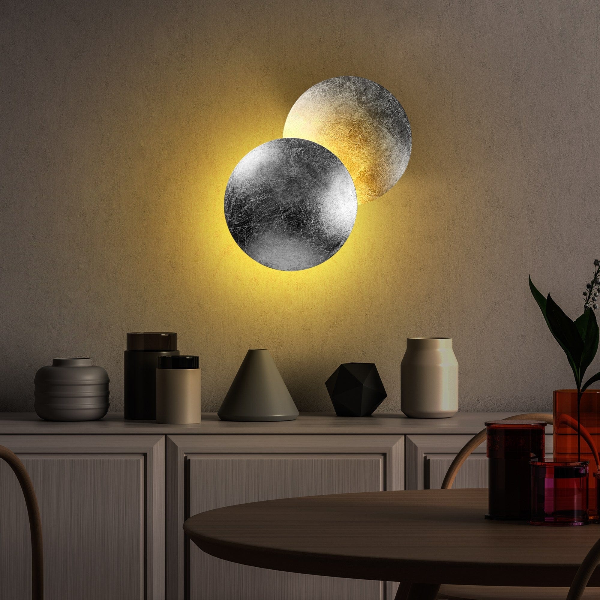 Asir Lampada da parete Yosma-13641 Argento